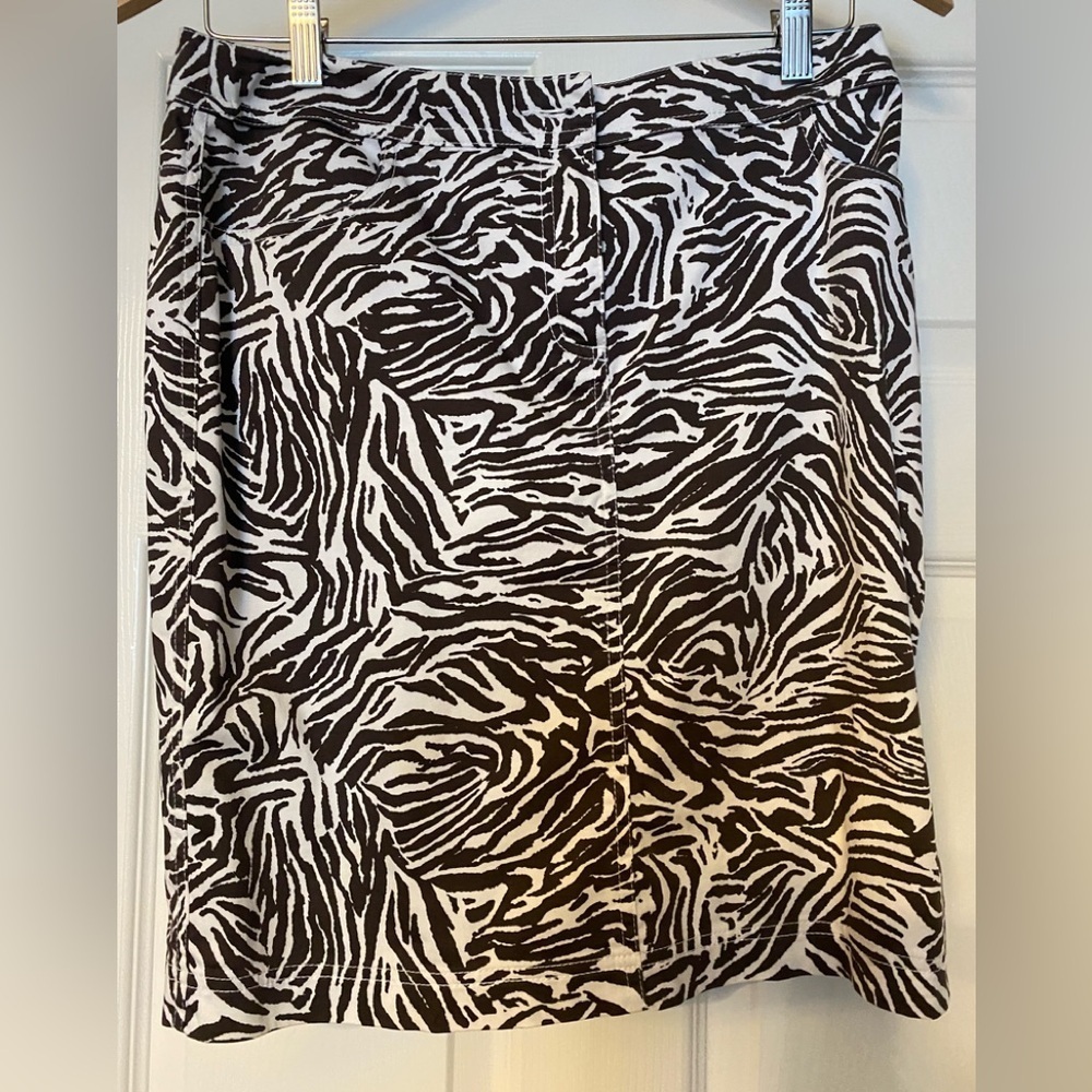 Chicos Zebra Print Women's Skirt - Picture 1 of 2